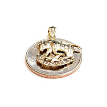 Load image into Gallery viewer, New 14k yellow Gold taurus bull zodiac sign astrology Pendant charm jewelry 1.6g