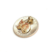 Load image into Gallery viewer, New 14k solid yellow Gold cat full body Pendant charm jewelry fine gift pet 1.1g