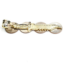 Load image into Gallery viewer, 10k yellow Gold dagger Big knife Pendant charm fine gift jewelry for men 8.6g