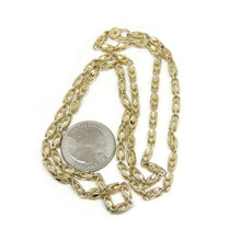 Load image into Gallery viewer, New 14K yellow gold 3.9mm Turkish chain 24" Necklace fine gift jewelry 26.8g