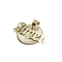 Load image into Gallery viewer, New 10k yellow Gold AMEN word Pendant charm polished shiny fine jewelry 2.5g