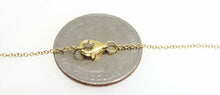 Load image into Gallery viewer, 14k yellow Gold 0.09Ct Diamond star necklace gift for her 18" adjustable chain