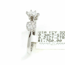 Load image into Gallery viewer, 0.51Ct Natural Diamond 14k White Gold women Wedding Engagement Ring Size 7.25