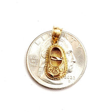 Load image into Gallery viewer, 14K Yellow Gold 3D Classic baby girl Shoe Charm Pendant gift Fine Jewelry 1.5g