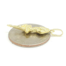 Load image into Gallery viewer, 14k yellow Gold 3D hollow ballerina dancer Pendant gift for her fine jewelry 1g
