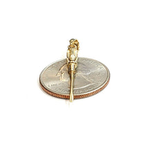 Load image into Gallery viewer, 14k Yellow Gold 3D screwdriver Pendant charm construction tool fine jewelry 1.5g