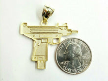 Load image into Gallery viewer, New 10k yellow Gold solid Uzi machine gun Pendant charm fine jewelry unisex 3.7g