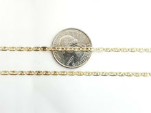 Load image into Gallery viewer, 14K Yellow Gold Valentino Chain Necklace fine gift jewelry unisex 2.5mm 22" 4.8g