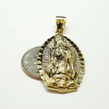 Load image into Gallery viewer, 10k gold virgin Mary Guadalupe pendant charm gift fine religious jewelry 5.3g