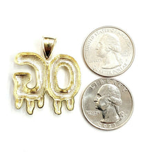 Load image into Gallery viewer, 10k yellow Gold OG original gangster word Pendant diamond cut fine jewelry 5.3g