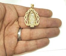 Load image into Gallery viewer, 14k 3 color gold virgin Mary Guadalupe pendant charm gift religious jewelry 7.1g