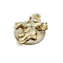 Load image into Gallery viewer, 14k yellow Gold elephant Pendant charm unisex fine gift good luck jewelry 3.5g