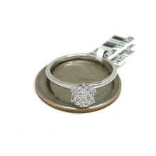 Load image into Gallery viewer, 0.26ct Genuine diamond 14k White Gold Women engagement wedding Ring gift Size 7