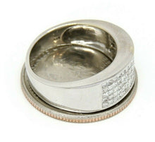 Load image into Gallery viewer, 1.25ct genuine diamond 14k White Gold Women wide band Ring fine jewelry Size 7