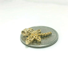 Load image into Gallery viewer, New 14k two tone Gold dragonfly Pendant charm gift fine jewelry for her 1.2g