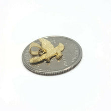 Load image into Gallery viewer, New 14k yellow Gold small eagle Pendant charm bird gift fine jewelry unisex 0.9g