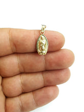 Load image into Gallery viewer, 10k gold virgin Mary Guadalupe pendant charm gift fine religious jewelry 0.8g