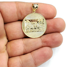 Load image into Gallery viewer, New 10k yellow gold last supper pendant charm fine gift religions jewelry 3.9g
