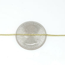 Load image into Gallery viewer, New 14K Yellow Gold 0.95mm Square Box Chain Necklace fine gift jewelry 3.7g 24"