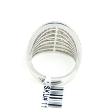 Load image into Gallery viewer, New 1.87ct genuine diamond 14k White Gold Women wide band Ring jewelry Size 6.75