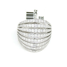 Load image into Gallery viewer, New 1.87ct genuine diamond 14k White Gold Women wide band Ring jewelry Size 6.75