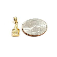 Load image into Gallery viewer, New 14k Yellow Gold paint brush Pendant charm painting tool fine jewelry 1.2g