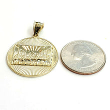 Load image into Gallery viewer, New 10k yellow gold last supper pendant charm fine gift religions jewelry 3.9g