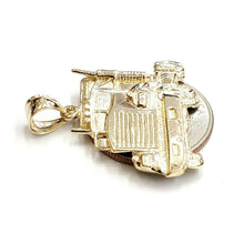 Load image into Gallery viewer, New 14k yellow Gold truck car trucking Pendant charm gift fine jewelry 6.3g