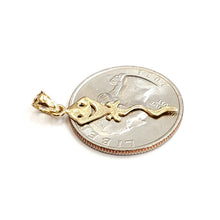 Load image into Gallery viewer, New 14k yellow Gold tiny kite for kids Pendant charm gift fine jewelry 0.6g