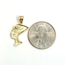 Load image into Gallery viewer, 10k yellow solid Gold Egyptian queen Nefertiti head Pendant fine jewelry 1.5g