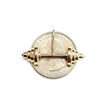 Load image into Gallery viewer, New 14k Yellow Gold Dumbbell weight lifter Pendant charm gift fine jewelry 2.3g