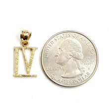 Load image into Gallery viewer, New 14KT Yellow Gold Solid Roman number 6 Pendant charm gift Fine Jewelry 1.2g