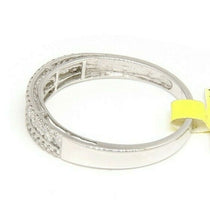 Load image into Gallery viewer, 0.35ct genuine diamond 14k White Gold Women wedding Ring band jewelry Size 7