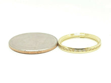 Load image into Gallery viewer, 14k yellow Gold eternity wedding stackable endless band cubic zirconia size 7