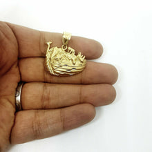 Load image into Gallery viewer, New 14k yellow Gold Noah's Ark ship Pendant charm fine gift religious jewelry 8g