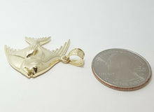 Load image into Gallery viewer, 10k yellow Gold fish Pisces zodiac Pendant charm fine gift jewelry unisex 4.7g