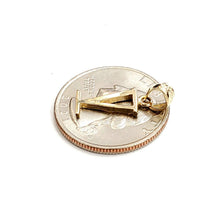 Load image into Gallery viewer, New 14KT Yellow Gold Solid Roman number 5 Pendant charm gift Fine Jewelry 0.9g