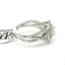 Load image into Gallery viewer, 0.83Ct Natural Diamond In 14k White Gold Wedding Engagement women Ring Size 6.5