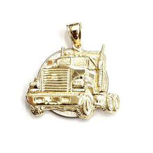 Load image into Gallery viewer, New 14k yellow Gold truck car trucking Pendant charm gift fine jewelry 6.3g