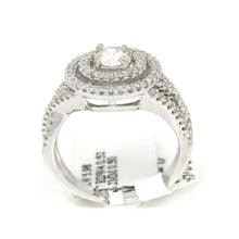 Load image into Gallery viewer, 0.83Ct Natural Diamond In 14k White Gold Wedding Engagement women Ring Size 6.5