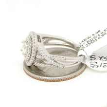 Load image into Gallery viewer, 0.83Ct Natural Diamond In 14k White Gold Wedding Engagement women Ring Size 6.5