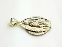 Load image into Gallery viewer, 10k gold virgin Mary Guadalupe pendant charm gift fine religious jewelry 2.8g