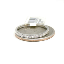 Load image into Gallery viewer, New 0.18ct genuine diamond 14k White Gold Women wedding band Ring jewelry Size 7