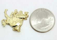 Load image into Gallery viewer, 10k yellow solid Gold taurus bull zodiac Pendant charm fine gift jewelry 2.2g