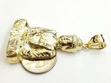 Load image into Gallery viewer, 10k yellow gold buddha buda buddah pendant charm fine religious jewelry 10.6g