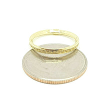 Load image into Gallery viewer, 14k yellow Gold eternity wedding stackable endless band cubic zirconia size 7