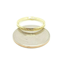 Load image into Gallery viewer, 14k yellow Gold eternity wedding stackable endless band cubic zirconia size 7