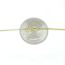 Load image into Gallery viewer, New 14K Yellow Gold 0.95mm Square Box Chain Necklace fine gift jewelry 2.9g 20"
