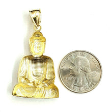 Load image into Gallery viewer, New 10k yellow gold buddha Buda Buddah pendant charm fine religious jewelry 5.8g