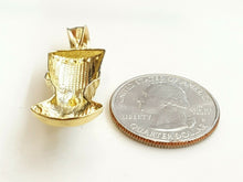 Load image into Gallery viewer, New 10k yellow Gold Egyptian Nefertiti Queen Cleopatra head Pendant jewelry 3.7g